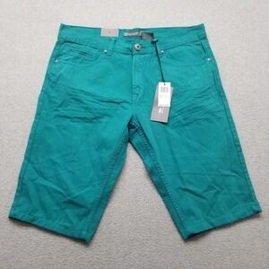 Royal Blue Shorts‎ Mens 36 Green Chino Pockets Slim Casual Cotton Outdoor